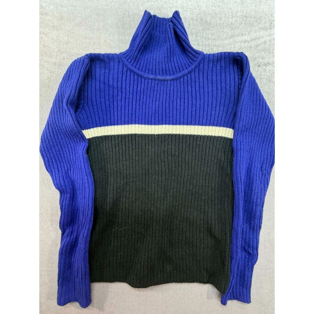 Vintage Company Ellen Tracy Pullover Sweater Blue Wool Size P